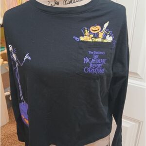 Disney Tim Burton’s The Nightmare Before Christmas Crop  Tee T-Shirt - Large
